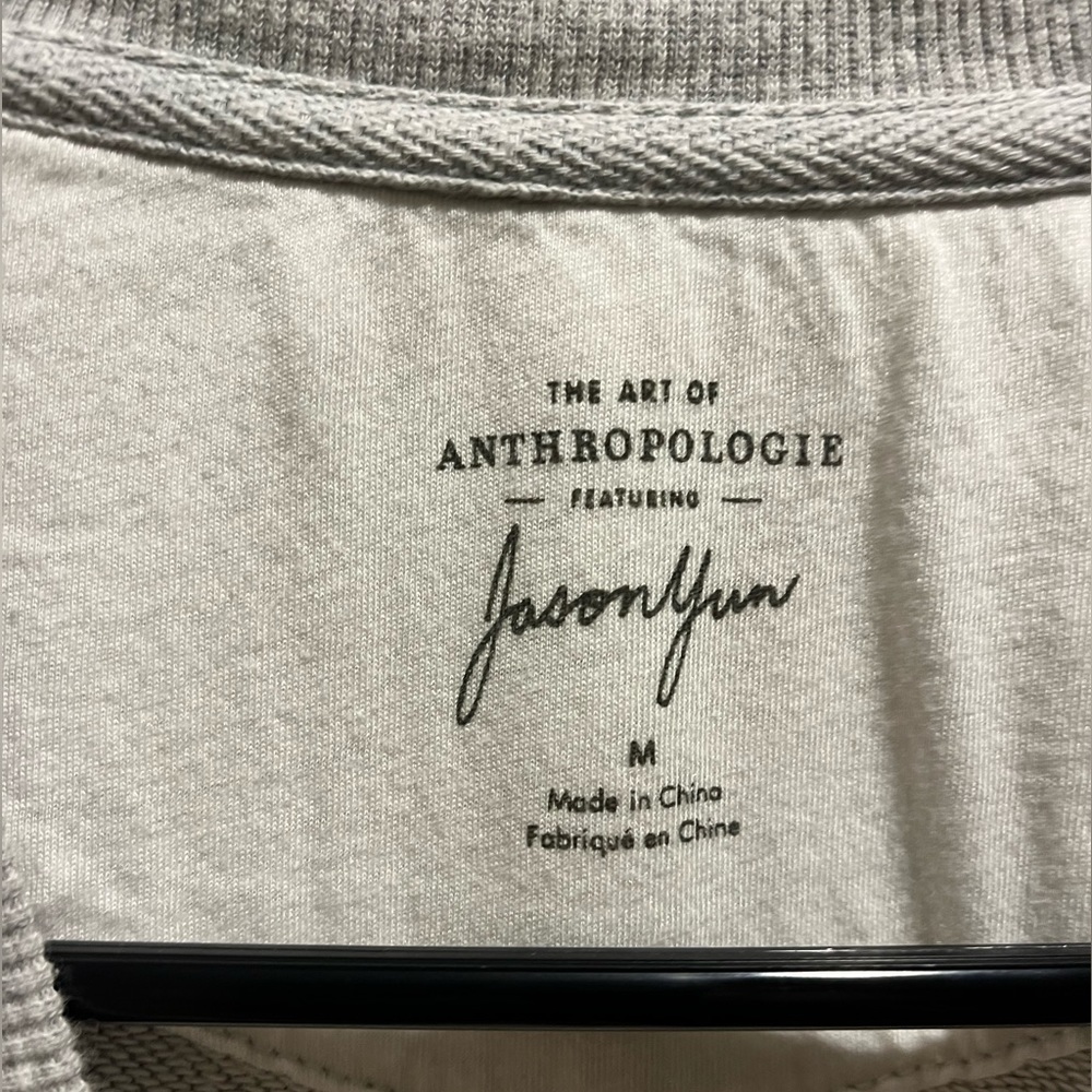 Anthropologie Jason K. Yun Doves Graphic Sweatshirt Size M View 3